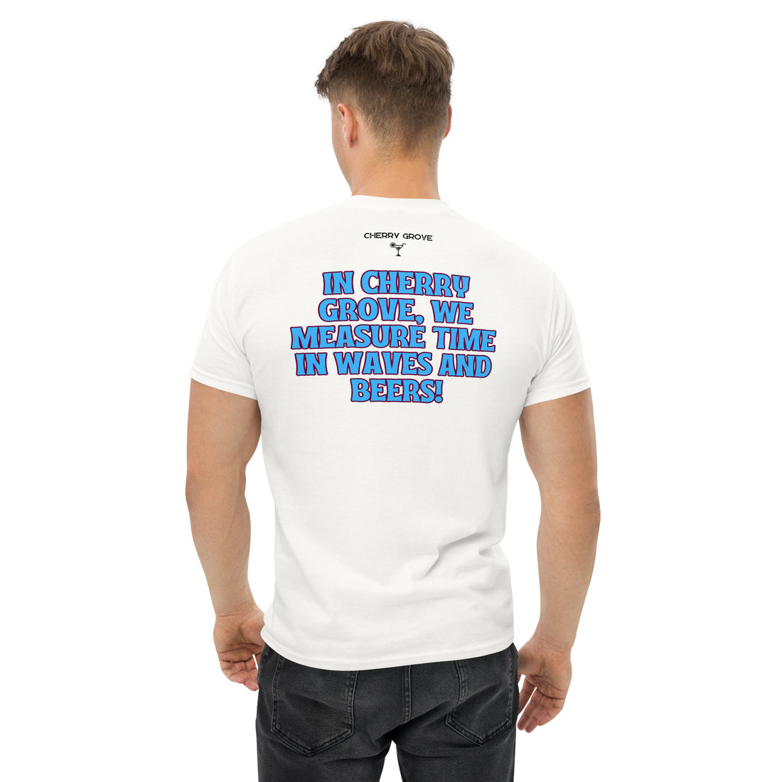 843 Cherry Grove Measuring Time Men's classic tee