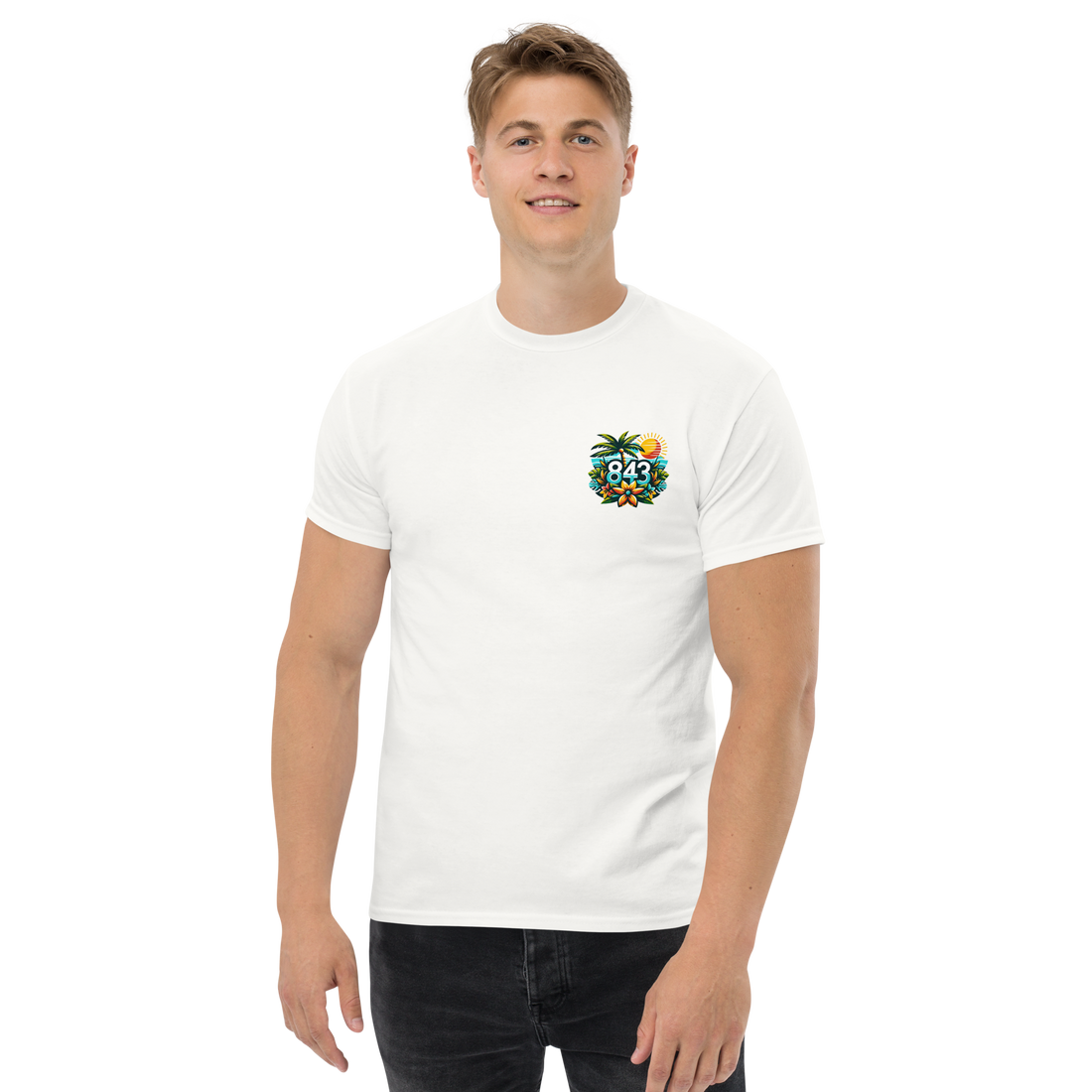 843 Cherry Grove Measuring Time Men's classic tee