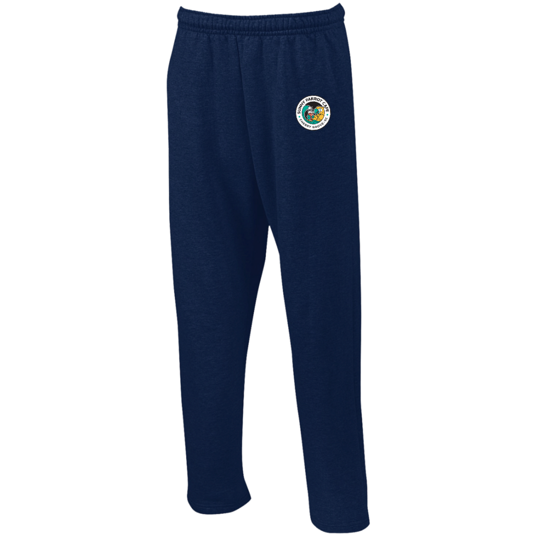 Sunny Parrot Open Bottom Sweatpants with Pockets