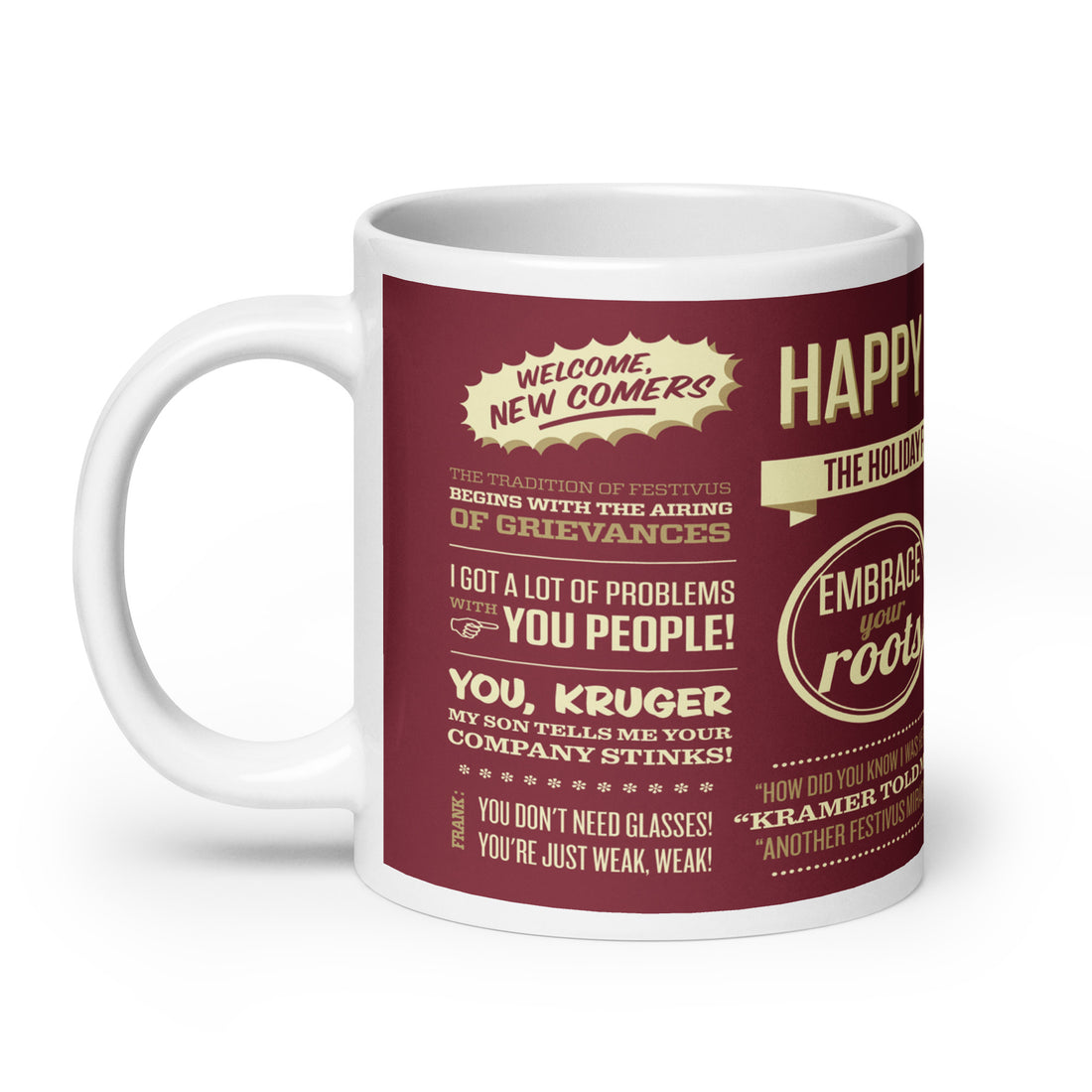 Festivus White glossy mug