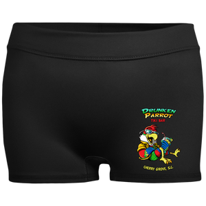 Drunken Parrot Ladies' Fitted Moisture-Wicking 2.5 inch Inseam Shorts