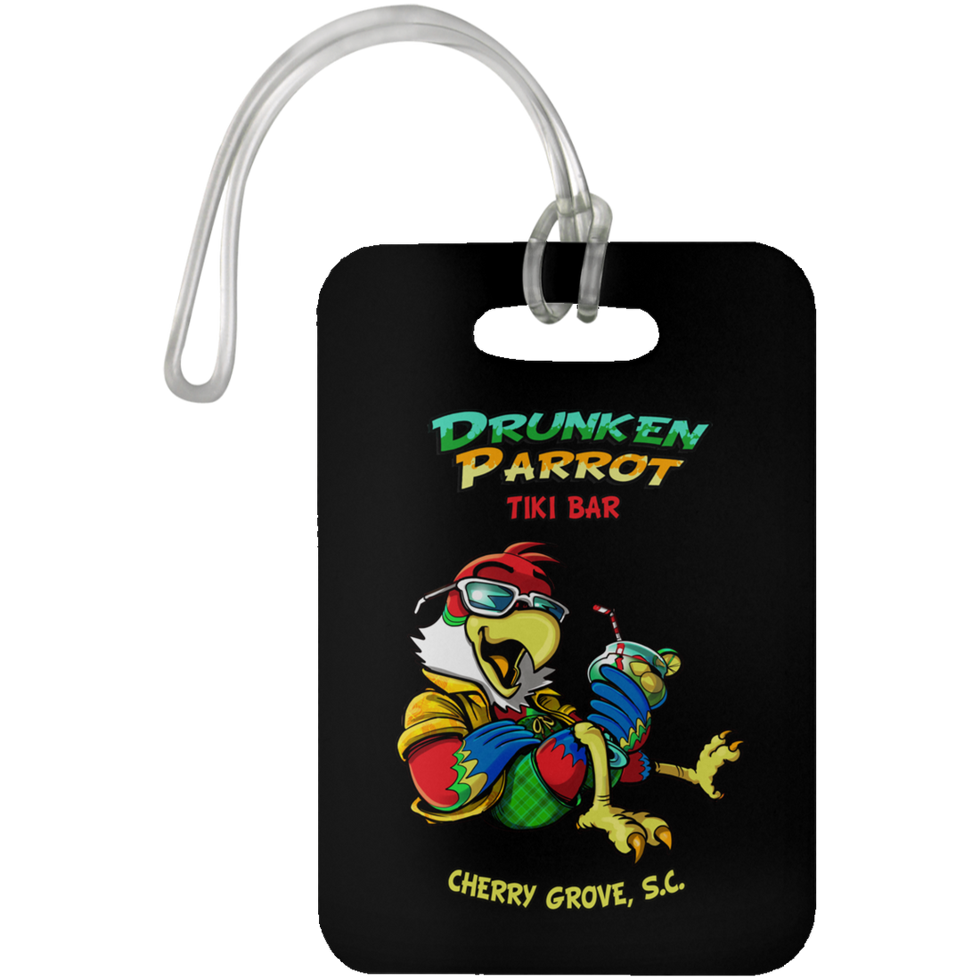 Drunken Parrot  Luggage Bag Tag