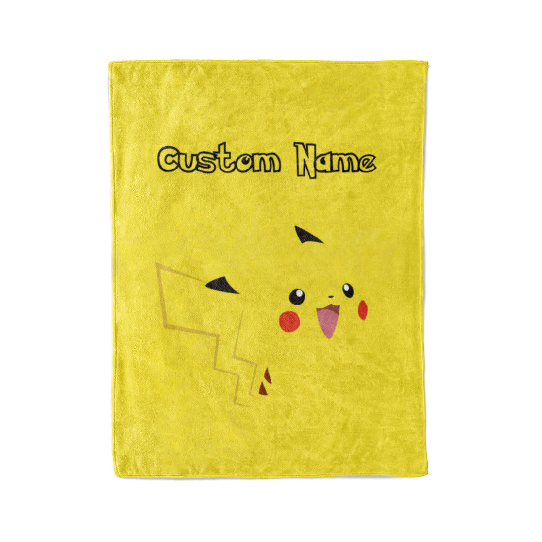 Custom Pikachu Fleece Blanket