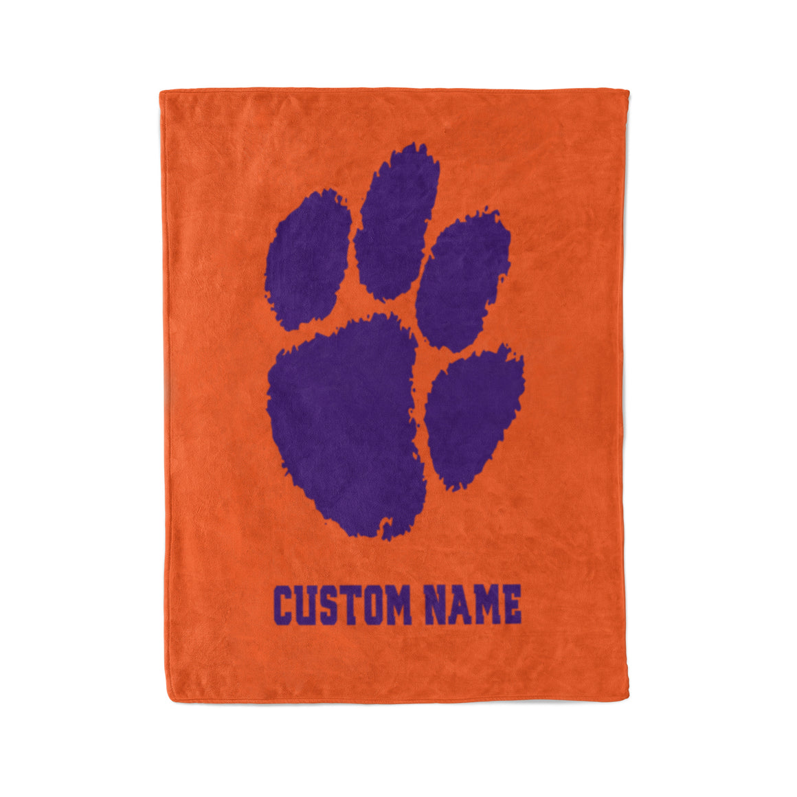 Custom Clemson Tigers Fleece Blanket