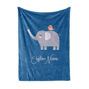 Custom Kids Elephant Fleece Blanket