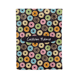 Custom Donut Fleece Blanket